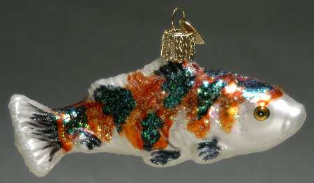 Old World Christmas Koi-Orange & Black - No Box