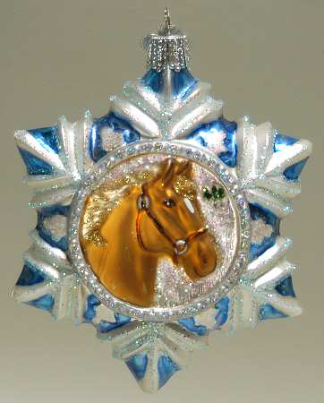 Animals Horse Lover's Snowflake-Tan - No Box 74b