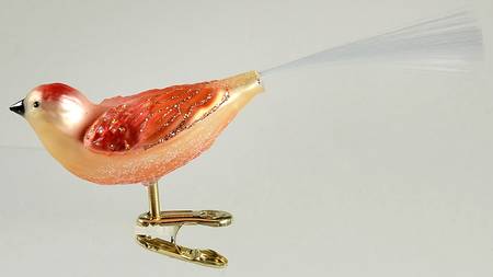 Birds - Clip-On Just Peachy Songbird - No Box