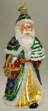 Santa and Mrs Claus Fleur De Lis Santa - No Box