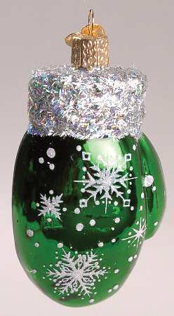 Old World Christmas Christmas Mitten-Green - Nb664, No Box