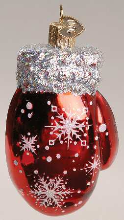 Old World Christmas Christmas Mitten-Red - Nb663, No Box