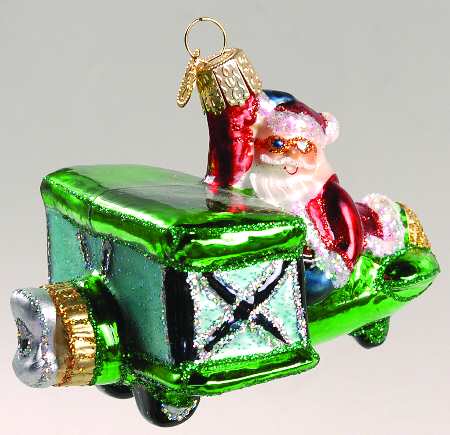 Santa and Mrs Claus Santa In Bi-Plane - No Box 108