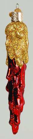 Old World Christmas Drippy Icicle-Red - Nb948, No Box