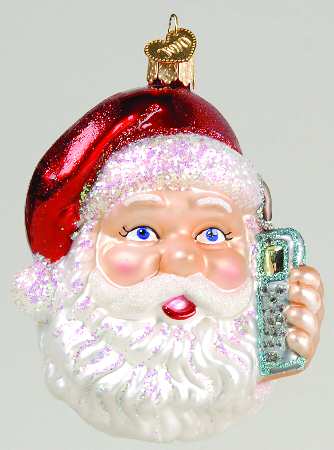 Santa and Mrs Claus Cellphone Santa - No Box