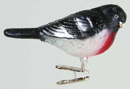 Birds - Clip-On Rose Breasted Grosbeak - No Box