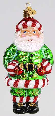 Santa and Mrs Claus Peppermint Santa - No Box