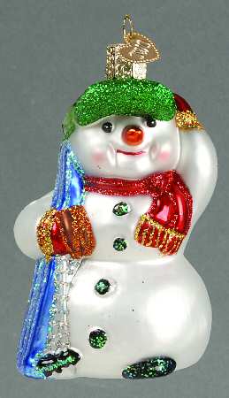 Snowmen Snowman With Skis - No Box