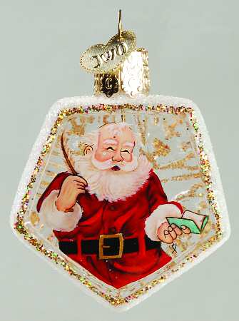 Inside Art Santa With Quill - Bx1089 With Box