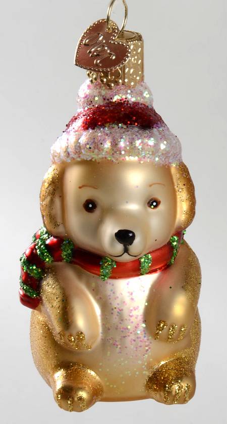 Old World Christmas Winter Puppy - No Box Nb2234