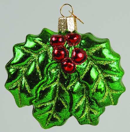 Old World Christmas Holly - Nb974, No Box
