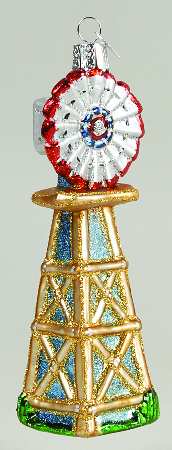 Old World Christmas Farm Windmill - Nb744, No Box