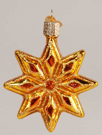 Celestial Faceted Star-Orange - No Box