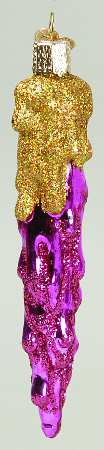 Old World Christmas Drippy Icicle-Pink - Nb951, No Box