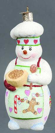 Snowmen Glistening Snowman Chef - No Box
