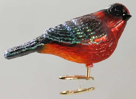 Birds - Clip-On Vermillion Flycatcher - No Box
