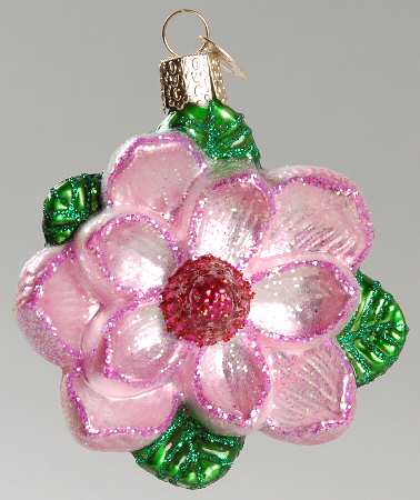 Old World Christmas Magnolia-Pink - No Box Nb1288