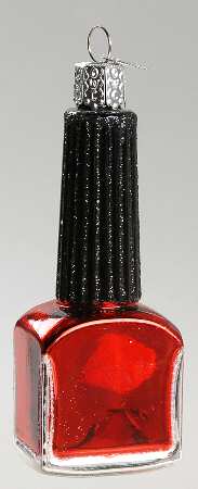 Old World Christmas Nail Polish-Red - No Box Nb1281