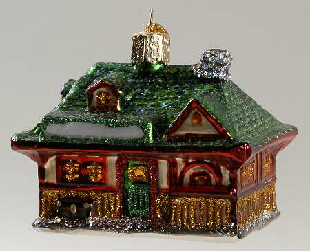 Old World Christmas Train Station - No Box Nb1229