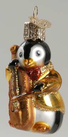 Birds-Hanging Penguin Band-Cello - No Box 72b