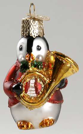 Birds-Hanging Penguin Band-Horn - No Box 72c