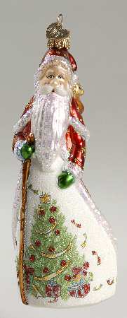 Santa and Mrs Claus Glistening Old-Time Santa - No Box