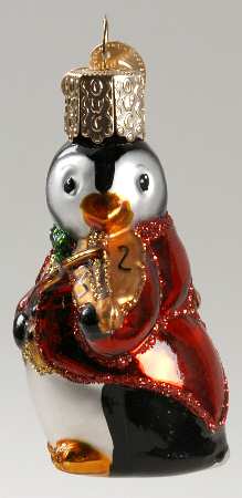 Birds-Hanging Penguin Band-Violin - No Box 72a