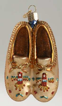 Old World Christmas Pair Of Moccasins - No Box Nb1267