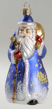 Santa and Mrs Claus Glistening Midnight Santa - No Box