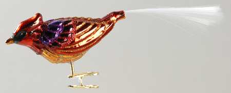 Birds - Clip-On Fantasy Cardinal - No Box