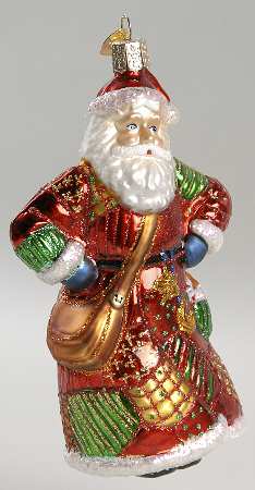 Santa and Mrs Claus Patchwork Quilt Santa - No Box