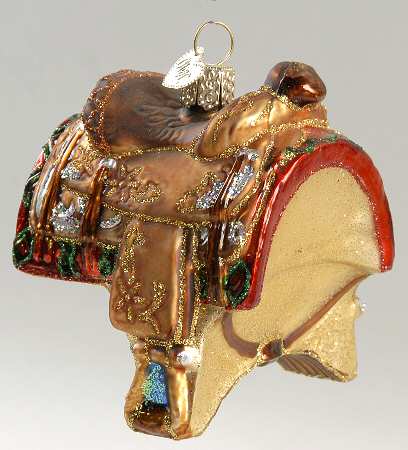 Old World Christmas Western Saddle - No Box Nb1286