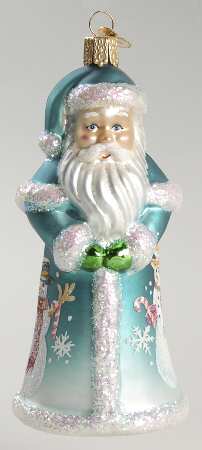Santa and Mrs Claus Glistening Frosty Santa - No Box