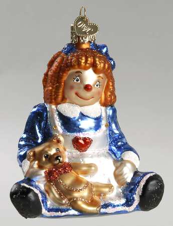 Old World Christmas Dolly - Raggedy  - No Box Nb1485