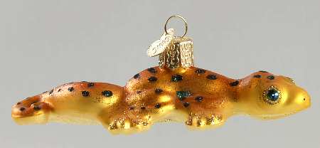 Old World Christmas Gecko-Orange - No Box Nb1417