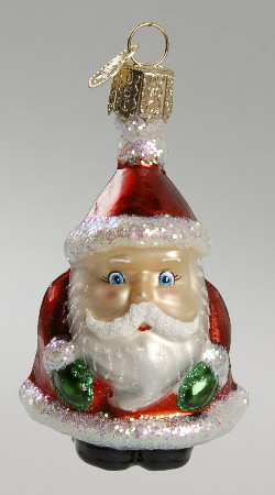 Old World Christmas Mini Santa-Red - No Box Nb1466