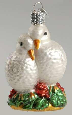 Birds-Hanging Holiday Doves - No Box