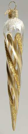 Old World Christmas Golden Icicle - No Box Nb1451