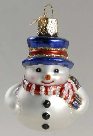 Snowmen Mini Snowman-Blue Hat - No Box