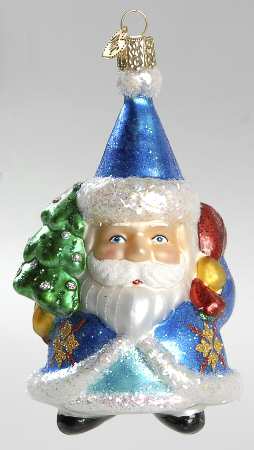 Santa and Mrs Claus St Petersburg Santa-Blue - No Box