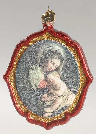 Religious Glistening Madonna Medallion - No Box