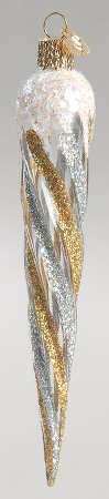 Old World Christmas Silver & Gold Icicle - No Box Nb1638
