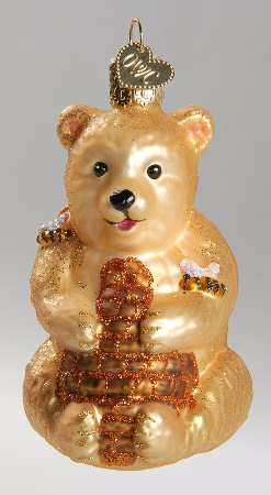 Old World Christmas Honey Bear Cub - No Box Nb1587