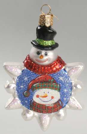 Snowmen Glistening Snowflake Snowman - No Box