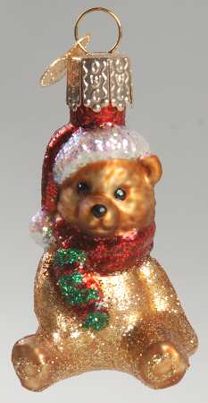 Old World Christmas Mini Chilly Bear Brown - No Box Nb1585