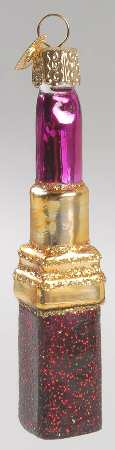 Old World Christmas Lipstick Red Case/Pink Stick - No Box Nb1631