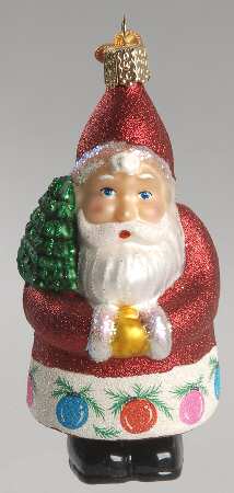 Old World Christmas Glistening Cheery Santa - No Box Nb1657