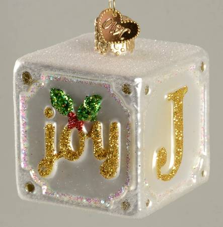 Old World Christmas Joy Block - No Box Nb2424