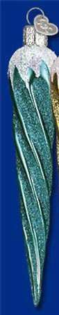 Old World Christmas Tone On Tone Icicle Green - No Box Nb1768