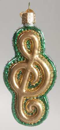 Music Treble Clef-Green - No Box